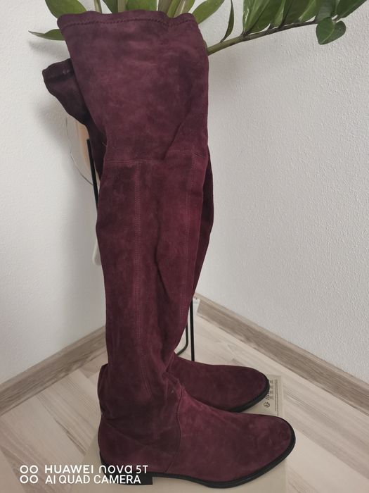 Vând cizme din piele întoarsă
