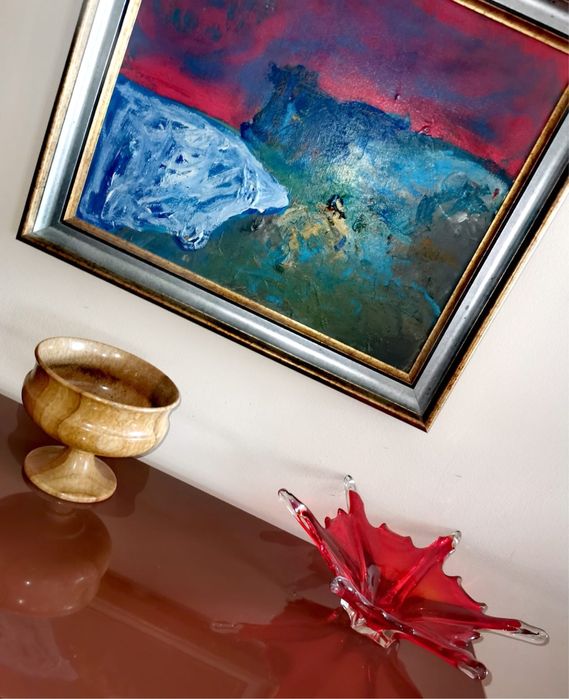 Купа бокал потир фруктиера - масивен оникс ръчно изработен Крит Гърция