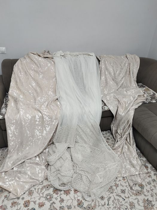 Продам шторы с тюлем