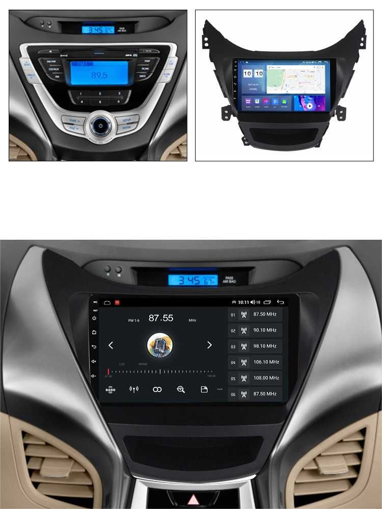 Navigatie Hyundai Elantra 2011-2016, Android 14, 4GB RAM/64GB ROM