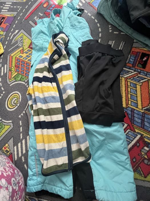 Pantaloni de ski 110/116 cm LUPILU si polar HM 6-7 ani