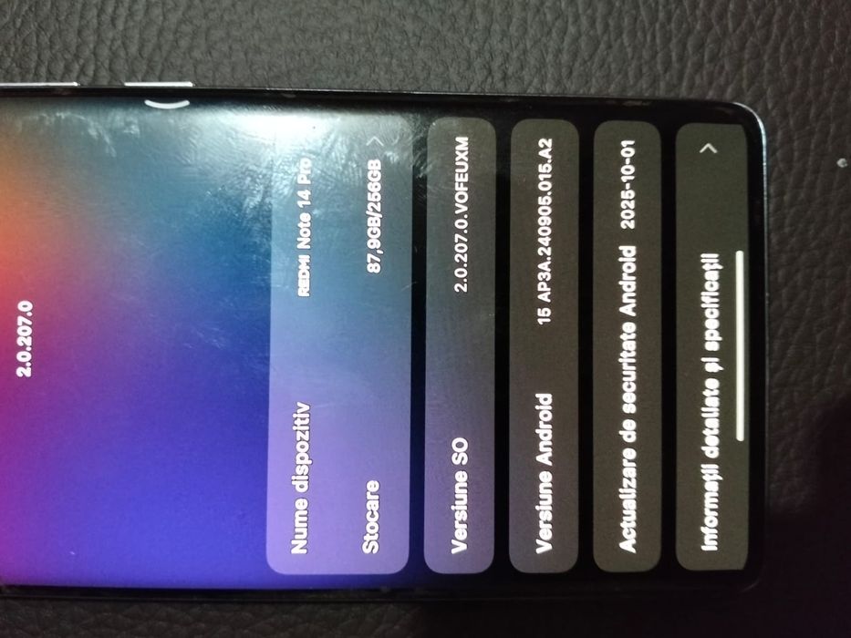 Vând Redmi note 14pro 8/256