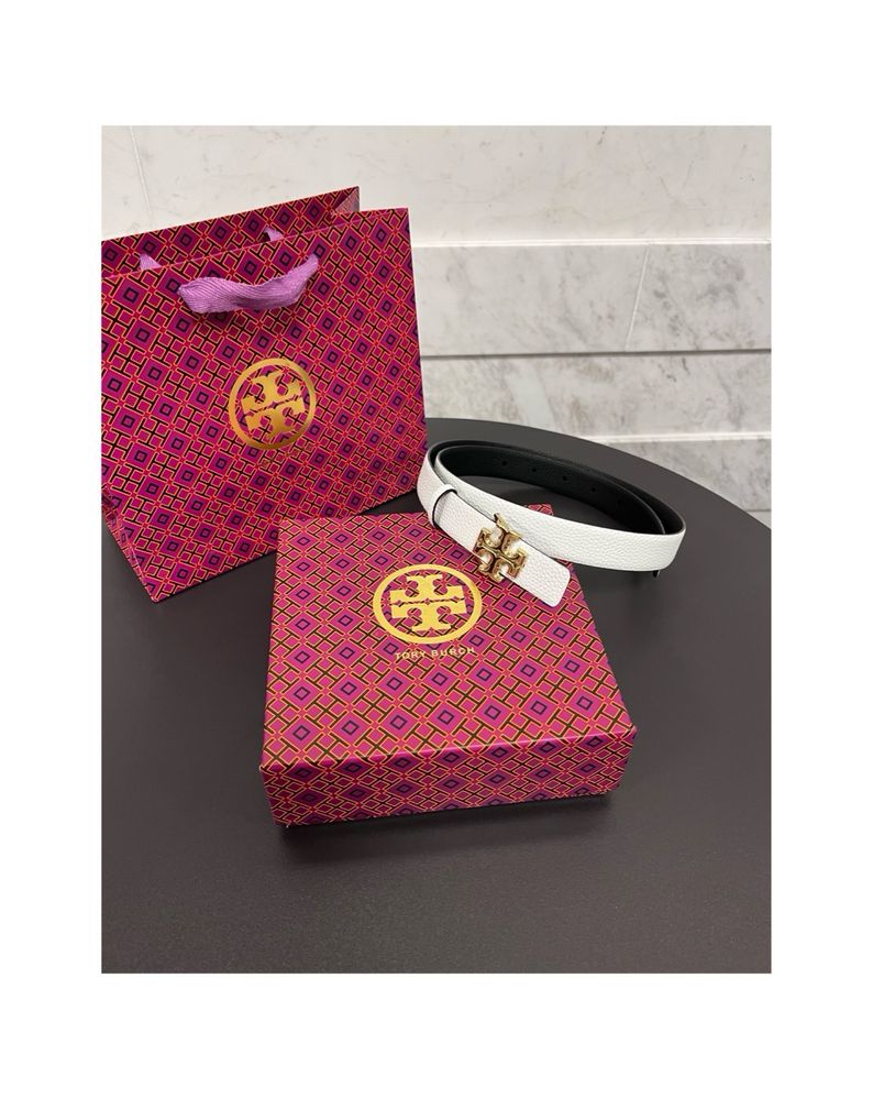 Tory Burch дамски двулицев колан от естествена кожа New Season