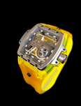 ПРОМО!!! часовник INVICTA Skeleton automatic Yellow 55 mm, Инвикта нов