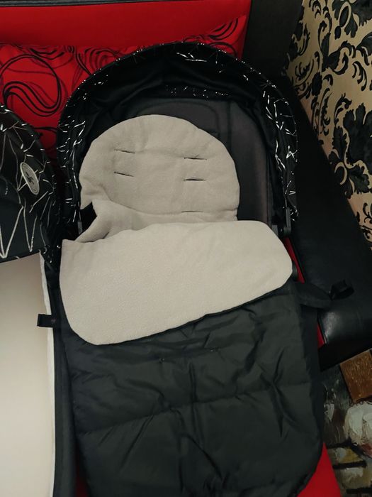 Комбинирана количка Lorelli - Ramona 3в1, Silver Stripe