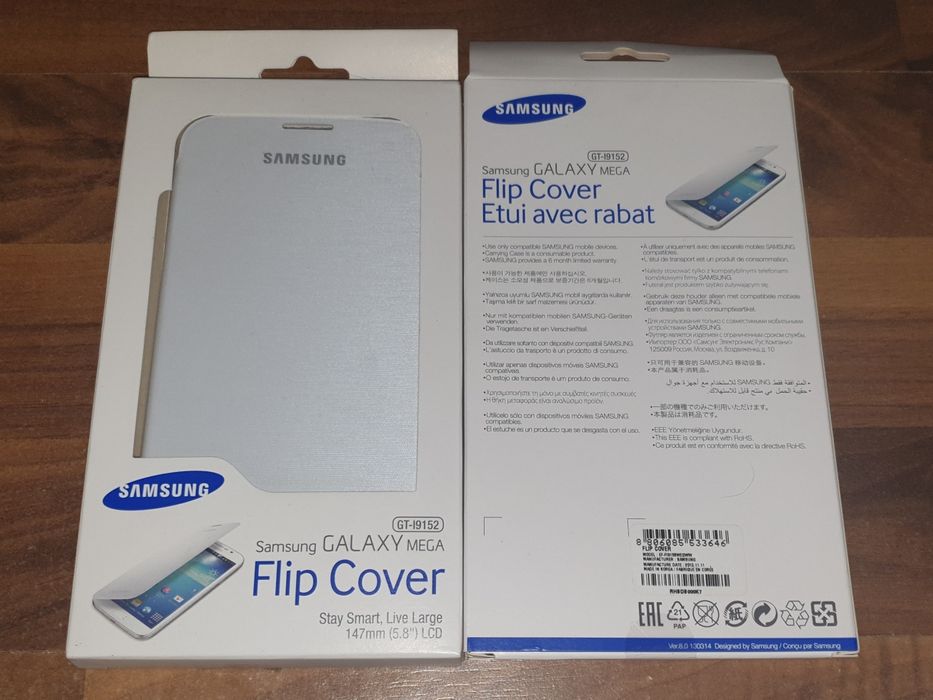 Husa flip smart activa originala Samsung Flip Cover Galaxy Mega 5.8"