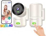 SYMYNELEC 5GHz / 2.4GHz camera inteligenta supraveghere copil - Alexa
