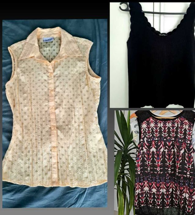 Lot 3 bluzițe/maiouri marime S C&A, Bershka, NKD