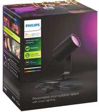 Proiector LED RGB exterior Philips HUE Lily, unitate de baza 8W, 640lm