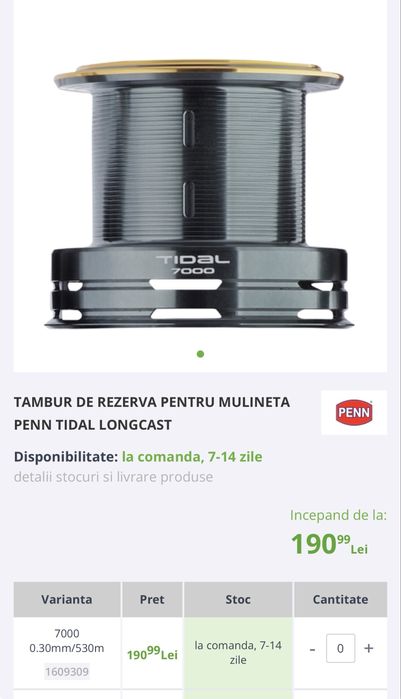 Mulineta Penn Tidal Long Cast 7000