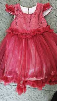 Детска рокля с пайети