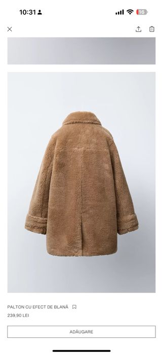 Palton zara marimea 10 ani