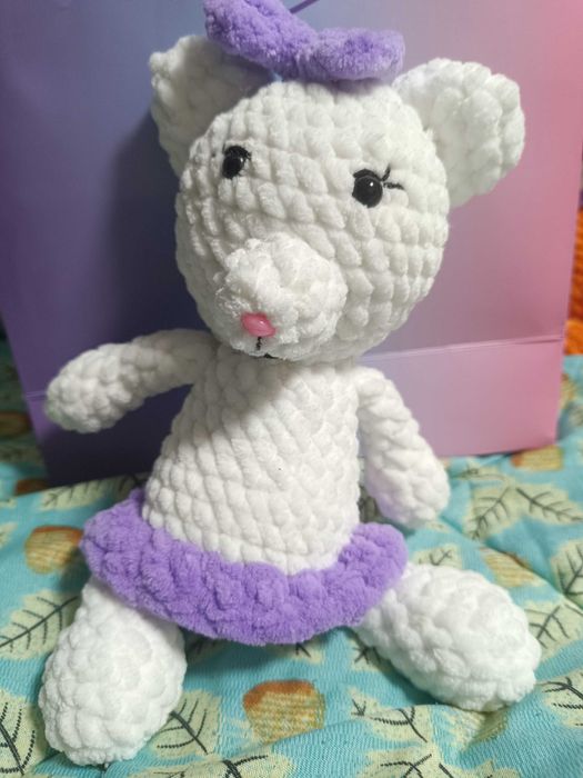 Плетени плюшени мечета