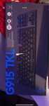 Logitech g915 TKL Gaming keyboard