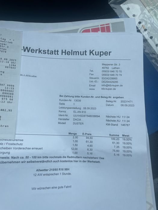 Dacia Duster 1,6 Benzina -Gaz /4x2