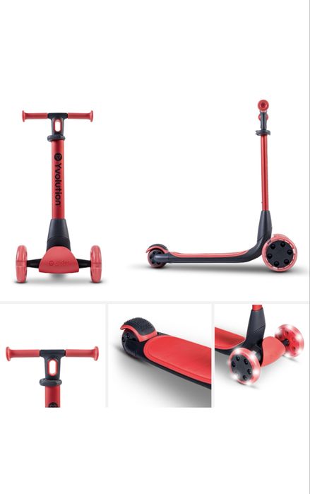 Trotineta 5-in-1 Yvolution Y Glider Luna Red
