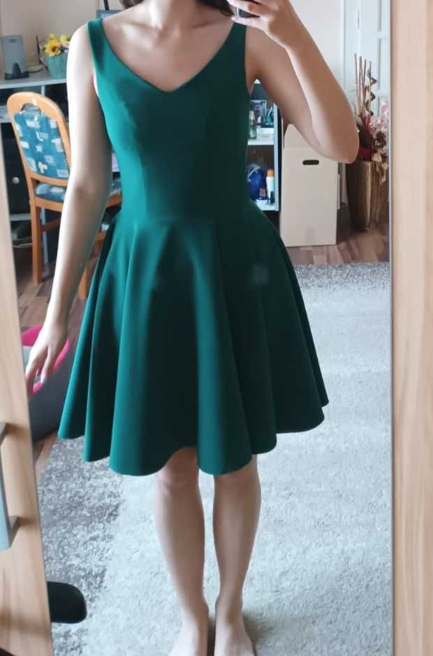 Rochie scurtă, S, verde deosebit