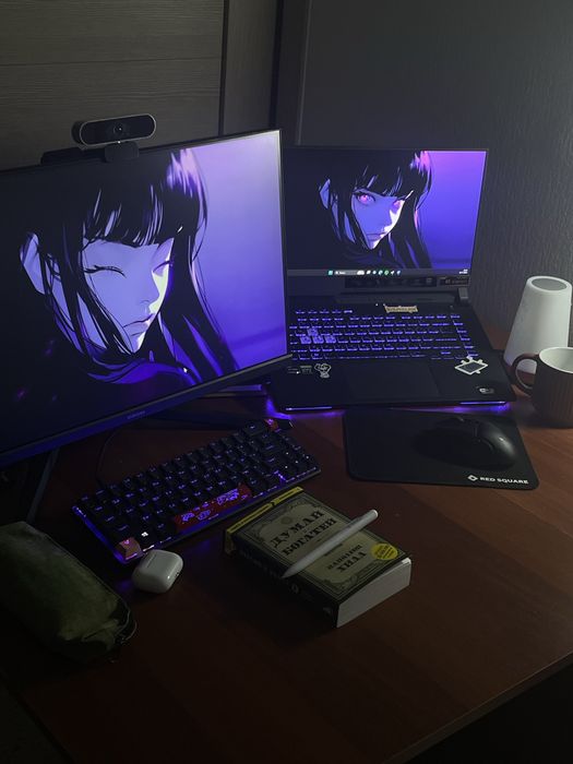 ИГРОВОЙ НОУТБУК Asus Rog 300гц RTX- 3070 ryzen 7 5800H SSD-1gb