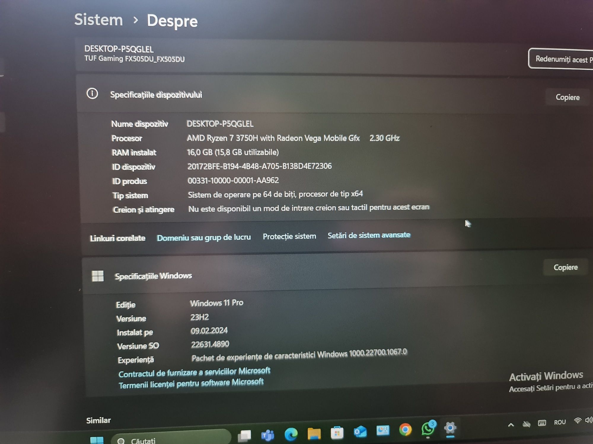 Vând laptop Asus Gaming