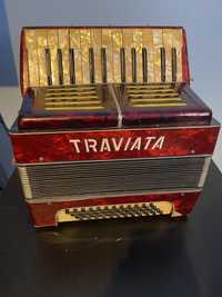 Vand Acordeon Traviata 48basi acordat bandon 880