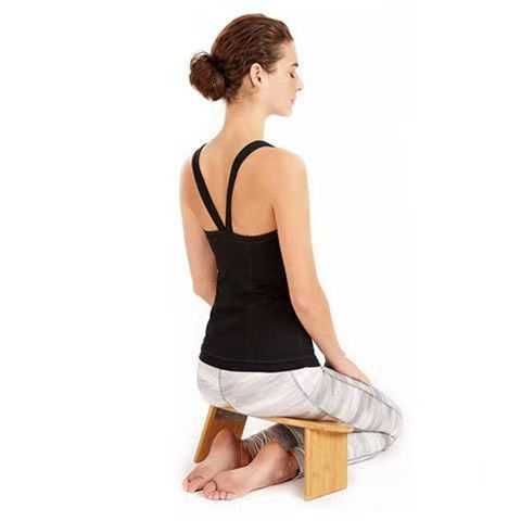 Стульчик для йоги, медитаций, деревянный, складной
