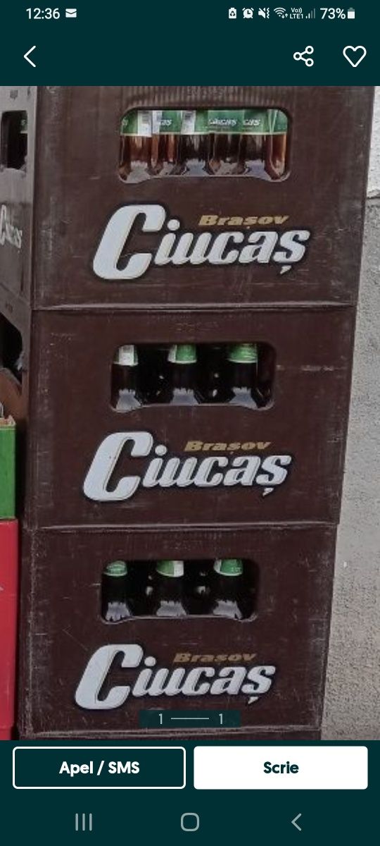Lazi cu sticle de bere  CIUCAS