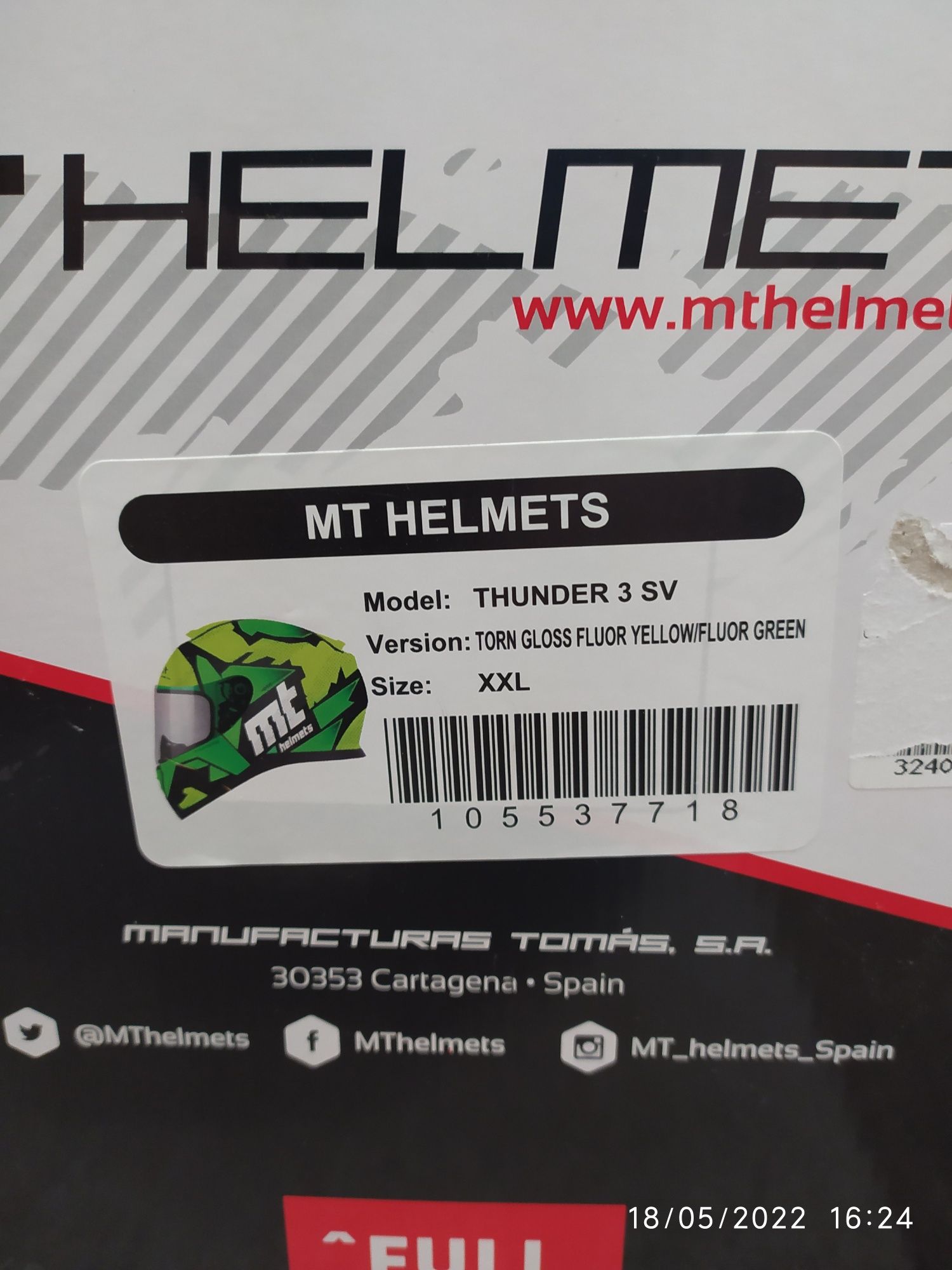 Мотоциклетна каска MT helmets Thunder 3