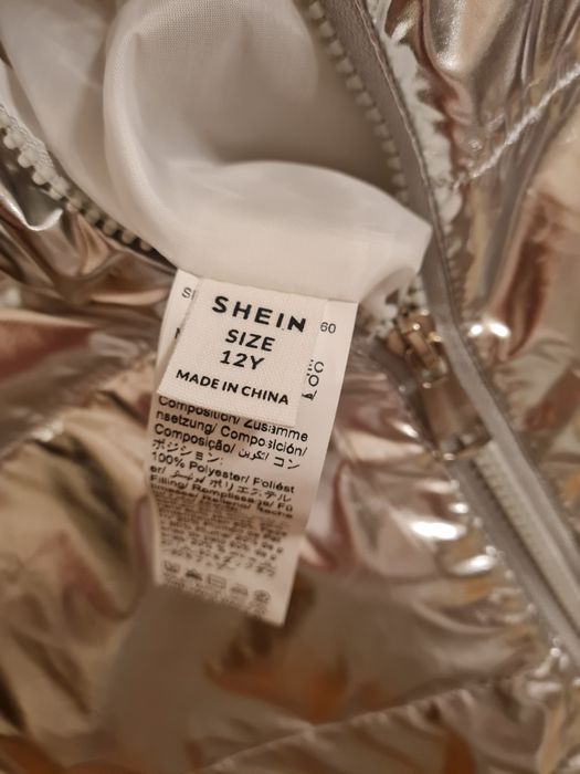 Ieftin geaca noua toamna/ iarna culoare aluminiu/ metalica