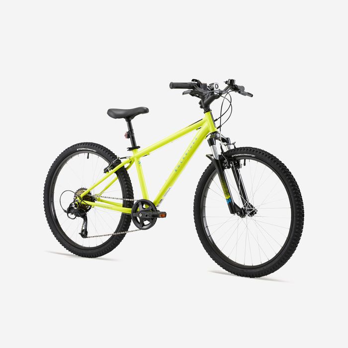 Bicicletă Mtb St 500 24" galben copii - produs resigilat Decathlon