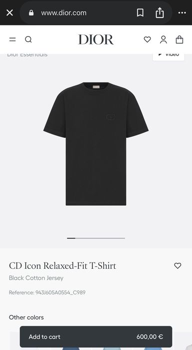 Оригинална мъжка тениска Christian Dior