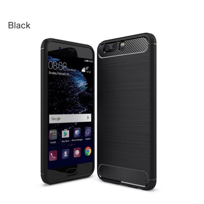 Husa cu textura de carbon pt. Huawei P10 plus , Honor 8, Honor 9