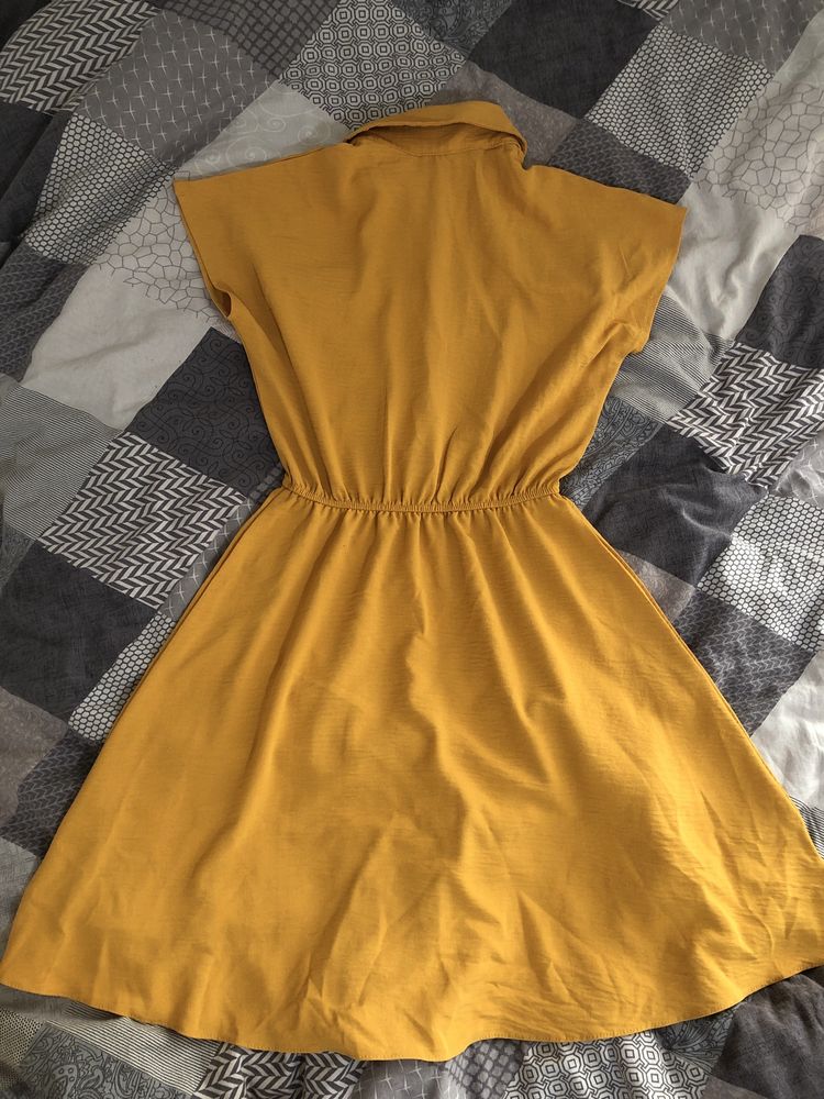 Жёлтое летнее платье, 42 размер