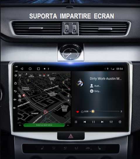 Navigatie VW- B6, B7, CC, 8Core, 2+32, 4G, CarPlay, MONTAJ INCLUS