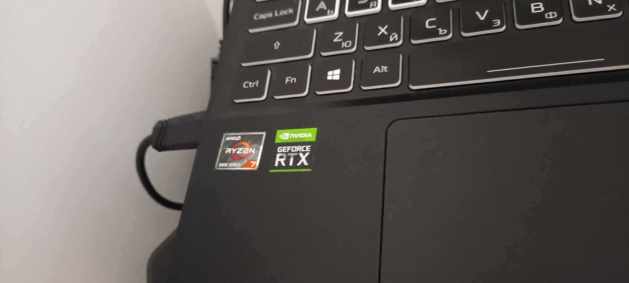 Като НОВ  - Acer Nitro 5 Ryzen 7 Nvidia RTX 3060 16gb ram 500 GB SSD