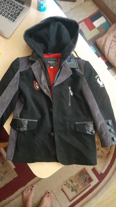 Куртка детская, на мальчика + рюкзачок в подарок)