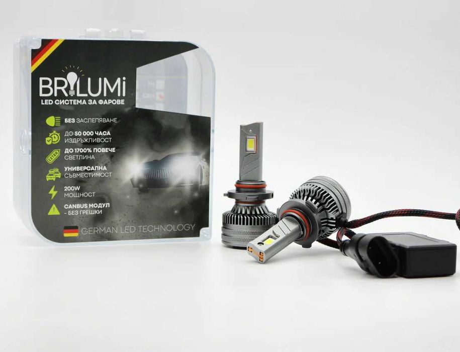 LED крушки HB3 BRILUMI Zenith 200W CANBUS 6000K