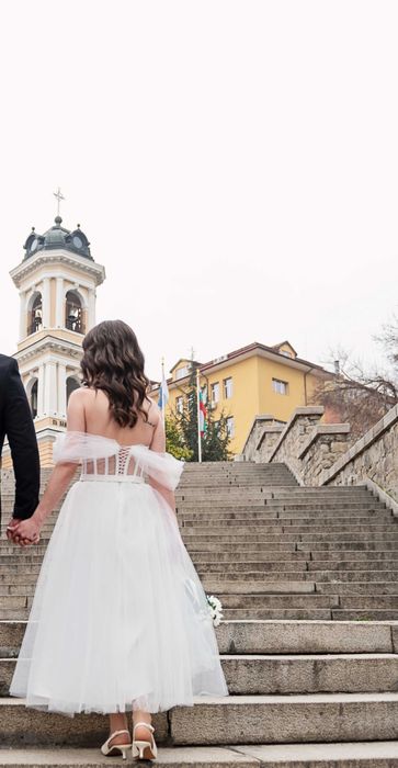 Миди булченска рокля