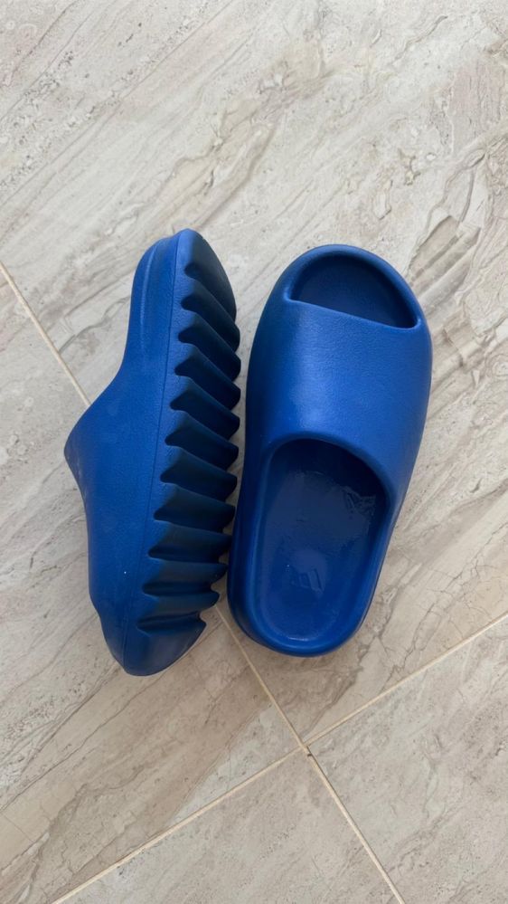Adidas Yeezy Slides Azure