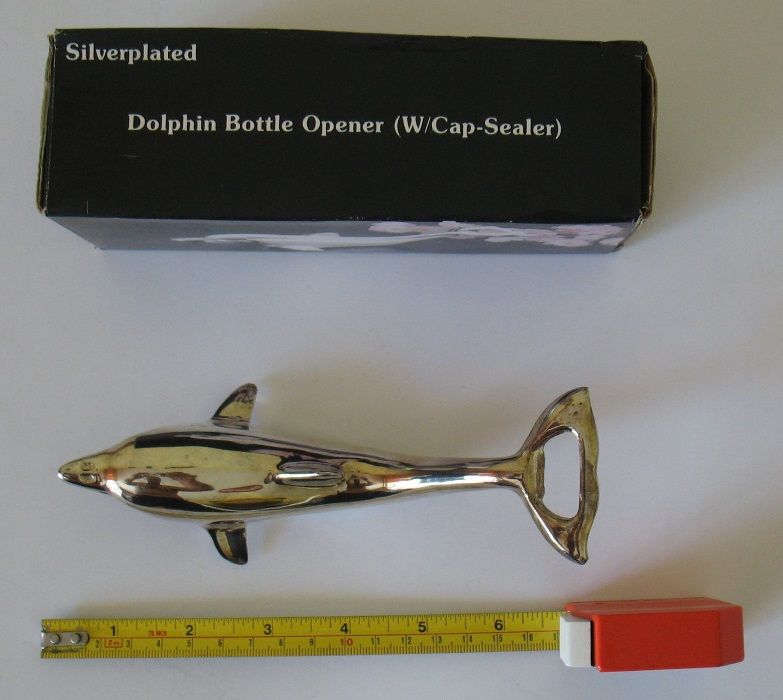 Оригинална отварачка "Делфин" със сребърно покритие