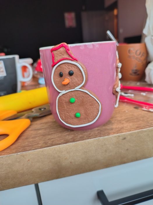 Коледна Чаша полимерна глина