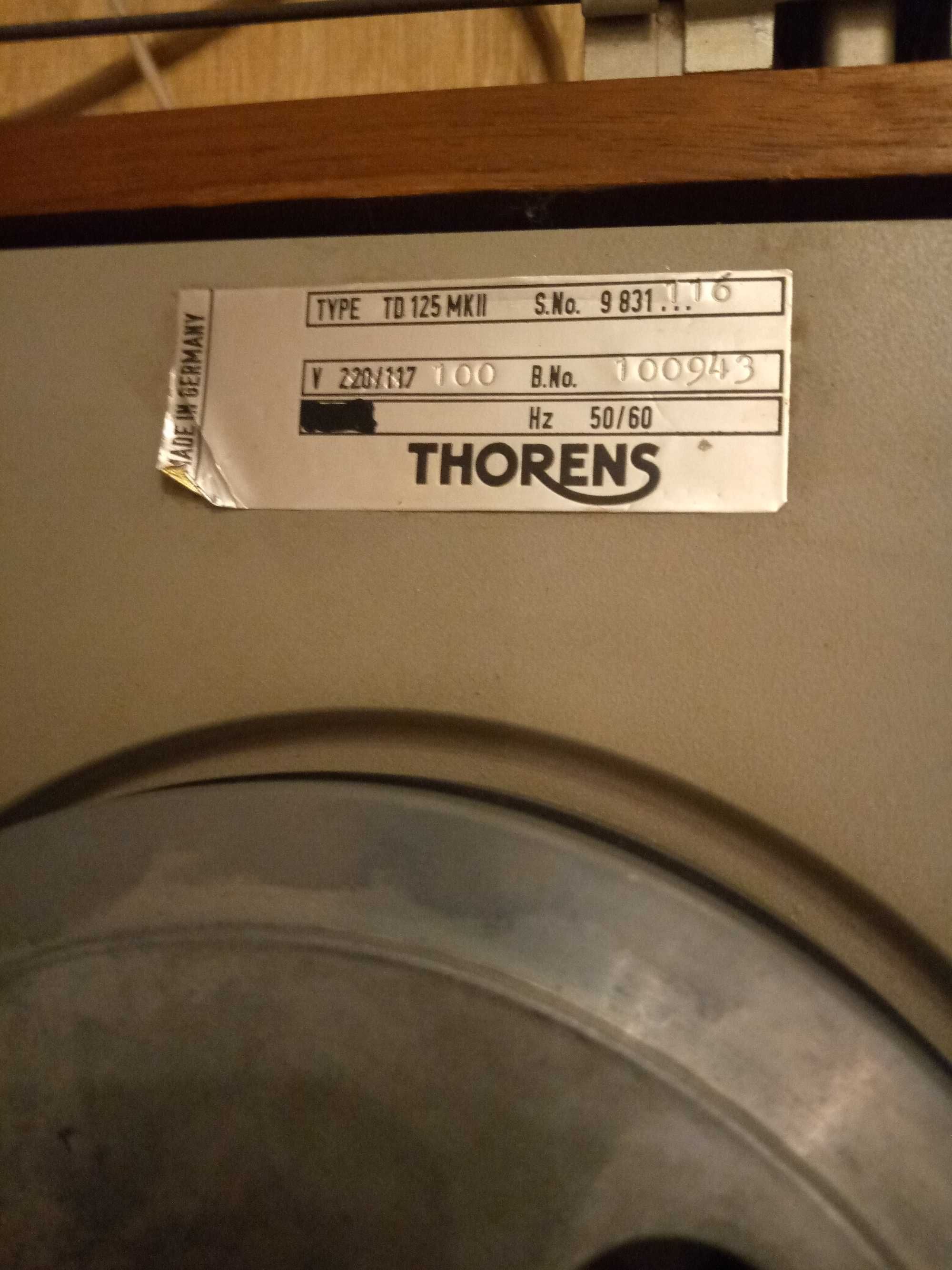 Проигрыватель винила Thorens TD 125 MK II