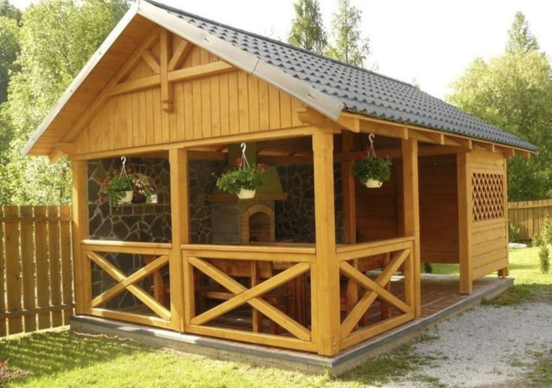 Terase din lemn -foișoare la comanda -pergole modele moderne -leagăne