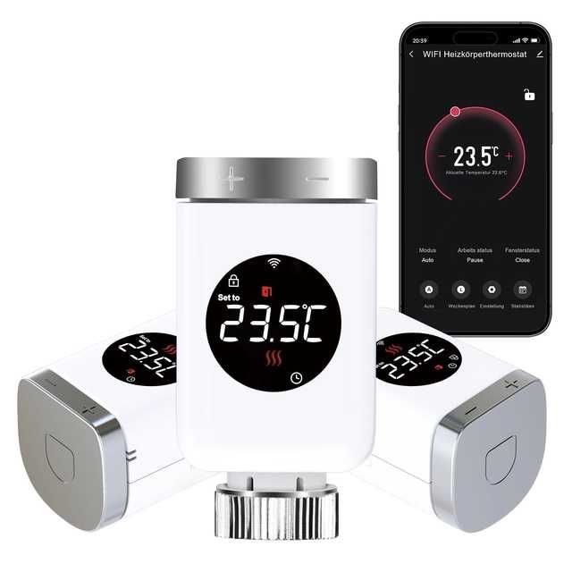 Termostat SMART SALCAR - Set de 3 valve termostatice