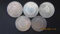 Monede argint 50 francs