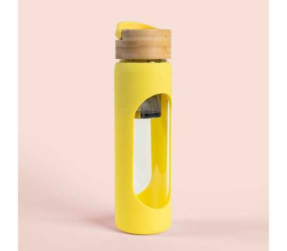 Нова! Бутилка за чай с инфузер THE GREEN BEAR 500 мл + подарък