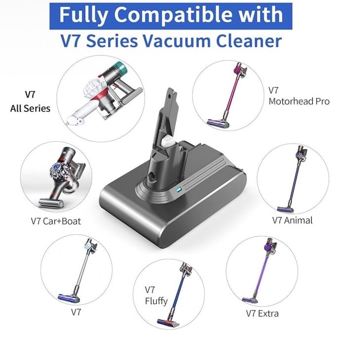 Baterie pentru Dyson v7 de 4600 mAh