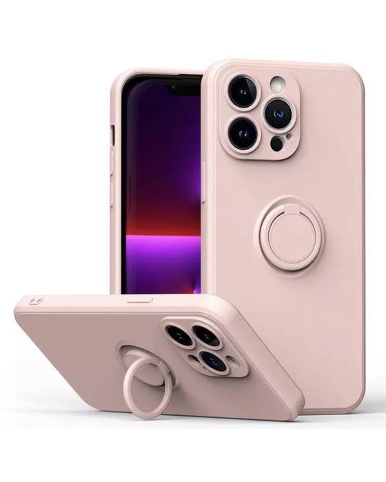 Iphone 14 14 PRO MAX 14 PLUS Husa Soft Case Interior Fin Metalic Ring