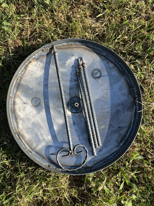 Disc gratar camping demontabil.