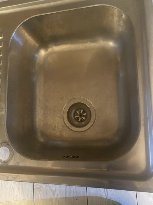 Chiuveta de inox  cu o cuva si cu picurator de vasa