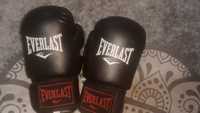 Боксерские перчатки черные everlast